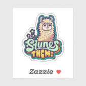 Express mit Llama Vinyl Stickers Aufkleber (Blatt)