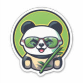 Express mit Panda Stickers Aufkleber (Vorderseite)