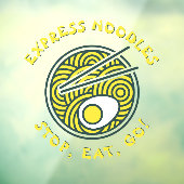 Express Ramen Noodles Restaurant Grosses Fensteraufkleber (Blatt 3)