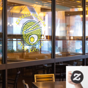 Express Ramen-Nudeln Restaurant Klein Anpassen Fensteraufkleber