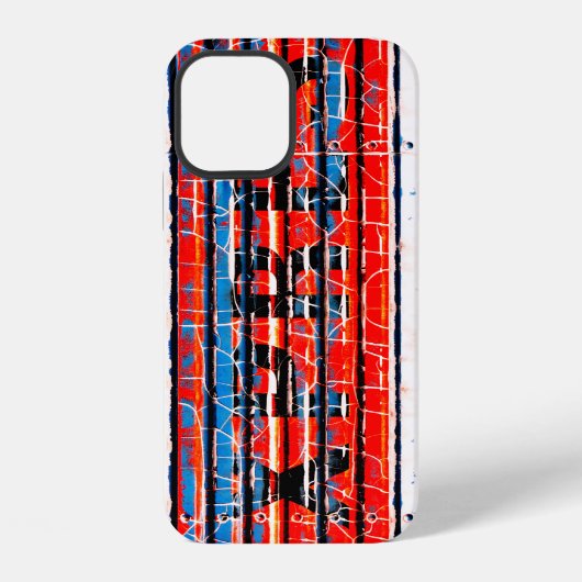"Express" - Rustikale Abblätterung Farbe iPhone Hülle (Rückseite)