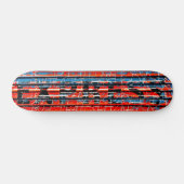 "Express" - rustikale Peeling-Farbe Skateboard (Horizontal)