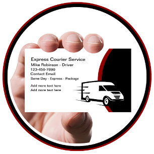 Express-Same-Day-Lieferkurierdienst Visitenkarte