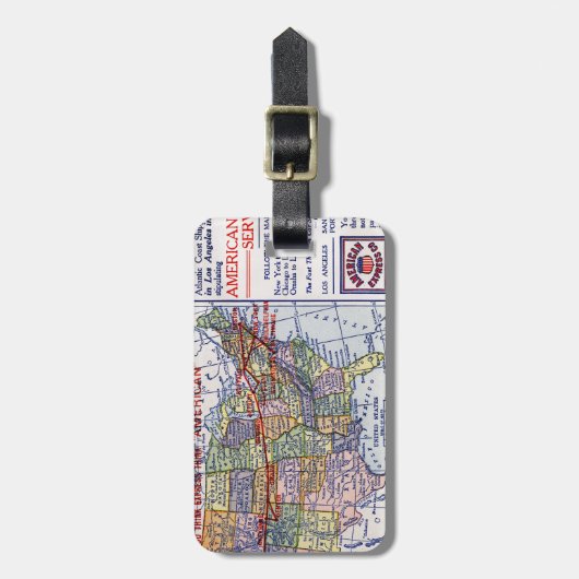 EXPRESS-SCHIFFE IN AMERIKA GEPÄCKANHÄNGER (Vorderseite vertikal)