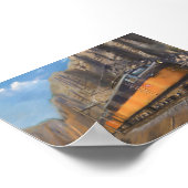 Express to Yesteryear: Nostalgisches Eisenbahnplak Poster (Ecke)