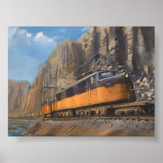 Express to Yesteryear: Nostalgisches Eisenbahnplak Poster