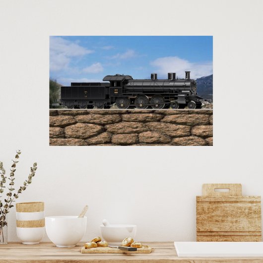 Express-Triebfahrzeugführer Poster (Küche)