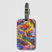 Express Your Urban Spirit: Graffiti Art Gepäckanhänger (Vorderseite Vertikal)