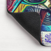 Express Your Urban Spirit: Graffiti Art Mousepad (Ecke)
