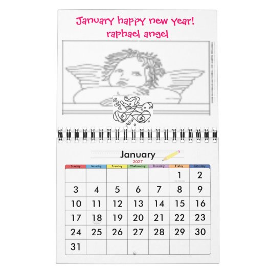 Express Yourself™ Angel Calendar Colorbook Kalender (Jan 2027)