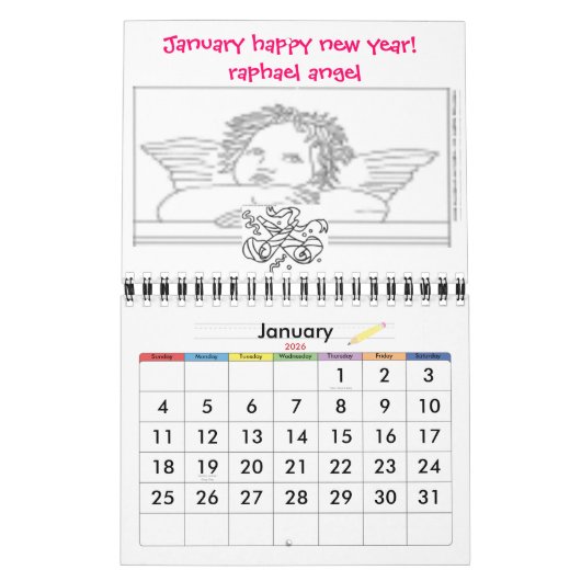 Express Yourself™ Angel Calendar Colorbook Kalender (Jan 2026)