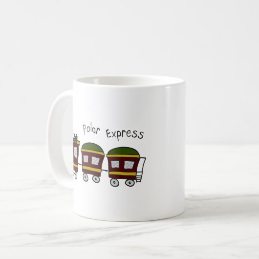 Express-Zug Kaffeetasse (Vorderseite Links)