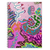 "Expression Fantastic" Abstrakte Kunst Notizblock (Vorderseite)