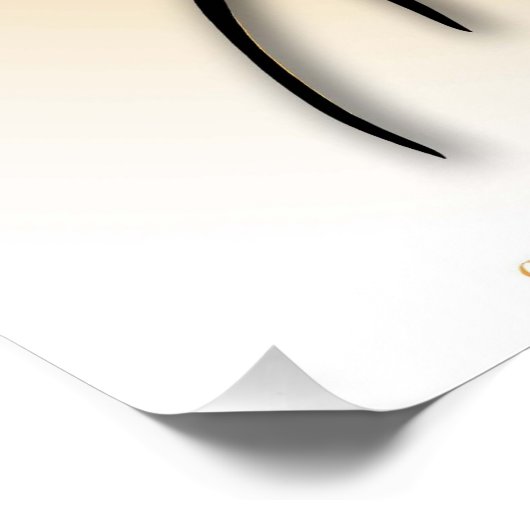 "Expression of Grace", Glossy Poster (Ecke)