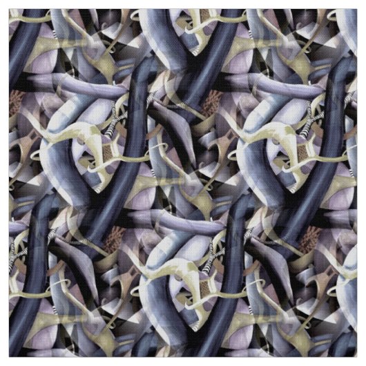 Expressionismus Abstraktes optisches Illusionsmust Stoff (Muster)