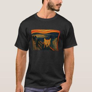 Expressionismus-Kunst inspirierte Katzenillustrati T-Shirt