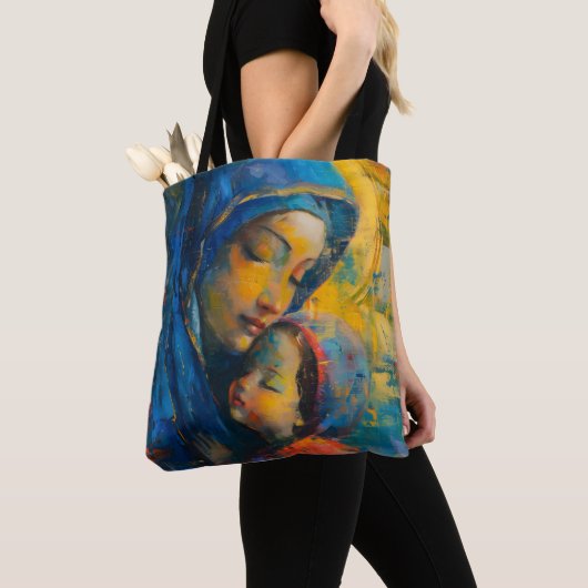 Expressionismus Maria und Jesus Tasche (Von Nahem)