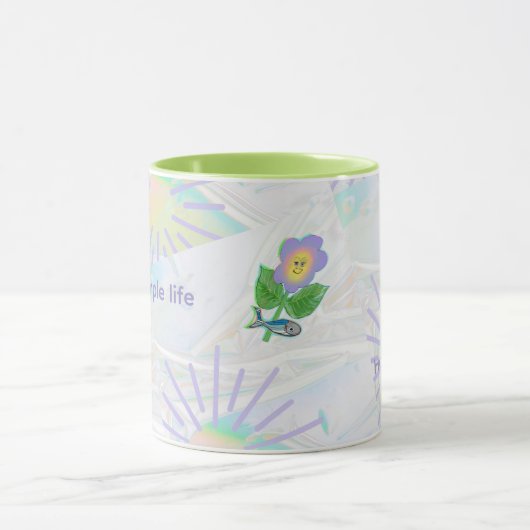 Expressionismus sieht aus: Einfaches Leben bringt  Tasse (Zentrum)