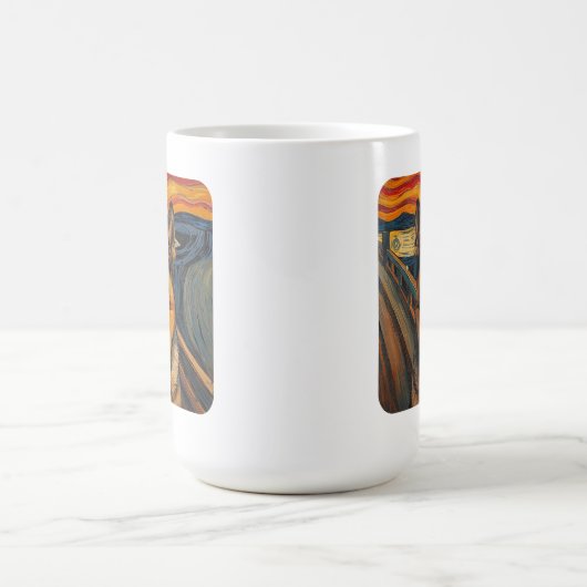 Expressionist Angst Painting German Shepherd Kaffeetasse (Mittel)