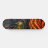 Expressionist Baseball Stadion Skateboard Deck (Horizontal)