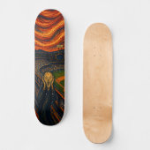 Expressionist Baseball Stadion Skateboard Deck (Vorderseite)