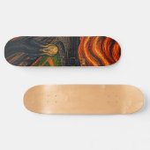 Expressionist Baseball Stadion Skateboard Deck (Horizontal)