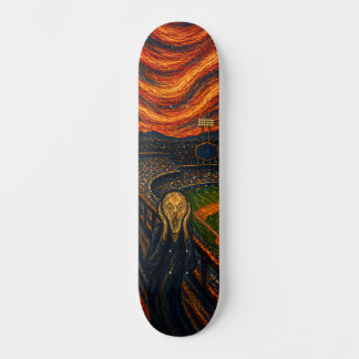 Expressionist Baseball Stadion Skateboard Deck