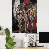 Expressionist der Drei Gnaden - kühne, moderne Poster (Heimbüro)