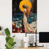 Expressionist Die Geburt der Venus - mutig und erm Poster (Heimbüro)