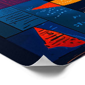 Expressionist Geometrie Wissen - Vibrant Weisheit Poster (Ecke)