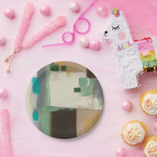 Expressionist-Malerei mit schweren Pappteller (Party)