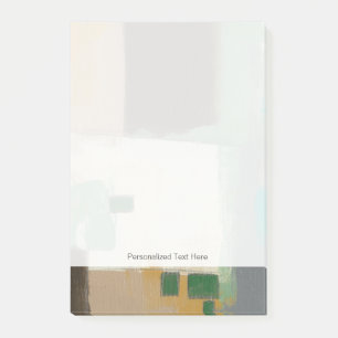 Expressionist-Malerei mit schweren Post-it Klebezettel