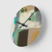 Expressionist-Malerei mit schweren Runde Wanduhr (Winkel)