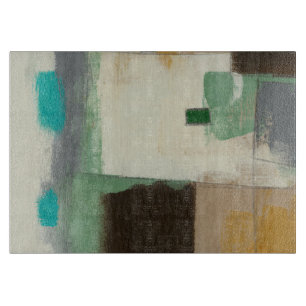 Expressionist-Malerei mit schweren Schneidebrett