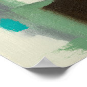 Expressionist Painting with Heavy Brush Strokes Poster (Ecke)