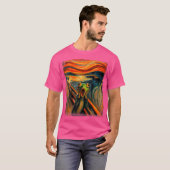 Expressionist Schrei für Froschfreunde künstlerisc T-Shirt (Vorne ganz)