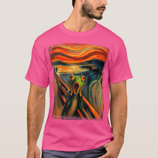 Expressionist Schrei für Froschfreunde künstlerisc T-Shirt