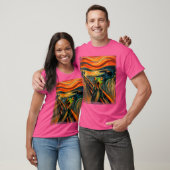 Expressionist Schrei für Froschfreunde künstlerisc T-Shirt (Unisex)