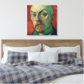 Expressionist Self-Portrait Leinwanddruck (Insitu (Schlafzimmer))