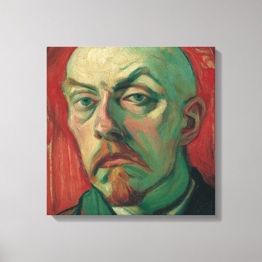 Expressionist Self-Portrait Leinwanddruck (Vorderseite)