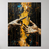 Expressionist The Creation von Adam - Fett Rethink Poster (Vorne)