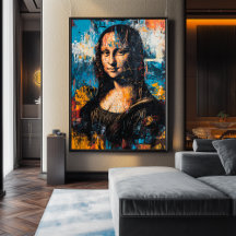 Expressionistin Mona Lisa Poster - Bold Contempora