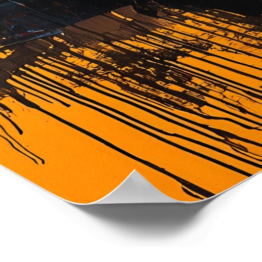 Expressionistin Mona Lisa Poster - Bold Contempora (Ecke)