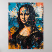 Expressionistin Mona Lisa Poster - Bold Contempora (Vorne)