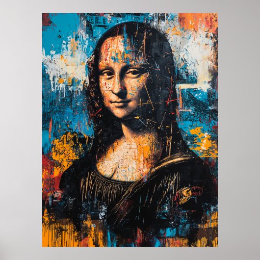 Expressionistin Mona Lisa Poster - Bold Contempora (Vorne)