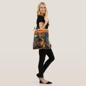 Expressionistische Angstmalerei Deutscher Schäferh Tasche (Am Model)