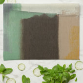 Expressionistische Malerei mit starken Pinselstric Geschirrtuch (Gefaltet)