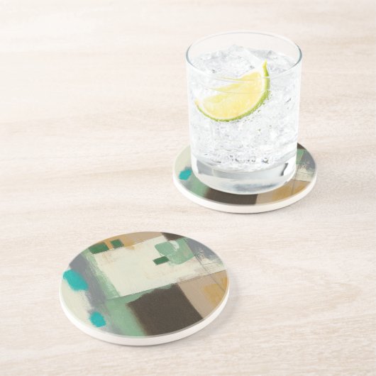 Expressionistische Malerei mit starken Pinselstric Getränkeuntersetzer (Seite)