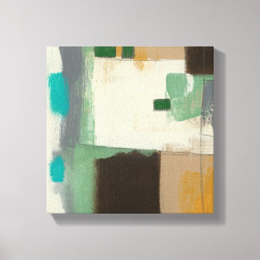 Expressionistische Malerei mit starken Pinselstric Leinwanddruck (Vorderseite)