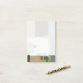 Expressionistische Malerei mit starken Pinselstric Post-it Klebezettel (Auf Schreibtisch)